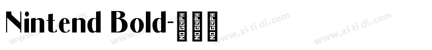 Nintend Bold字体转换